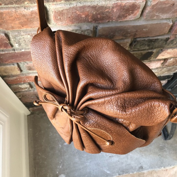 Carlos Falchi vintage brown Buffalo leather signature tote - Picture 4 of 16